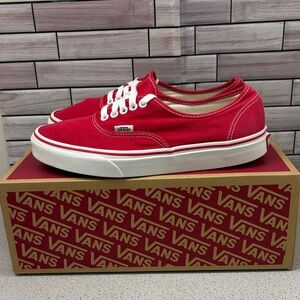 Vans authentic Red/White Size 9Mens /10.5 women’s shoes
